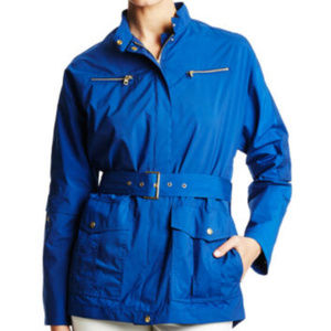 NWT COLE HAAN Packable Raincoat Trench L 10-12